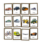 Transport Flash Cards for Toddlers Ages 2–6 | 24 Vehicle Flashcards for Kids | Educational Flashcards with Pictures | Montessori Learning Toy for Early Vocabulary, Speech & Sensory Development by Zstore