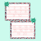 Reusable Number Tracing Mat 1 To 20 With Pen Waterproof by ZStore