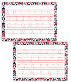 Flower Themed Kids Handwriting Alphabet A4 Reusable Tracing by ZStore