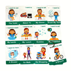 Daily Activities Flashcards For Kids 16 Cards Ring Binding by Zstore