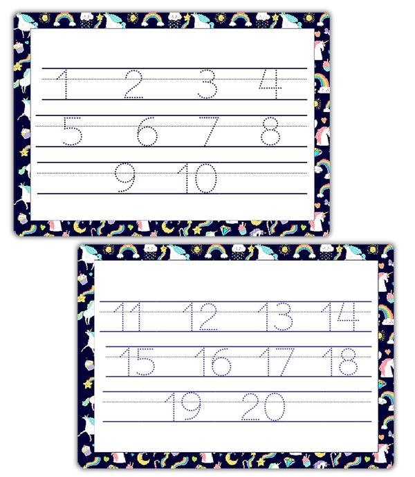 Number Tracing Board - Early Learning Mat | Double-Sided Waterproof Writing Sheet