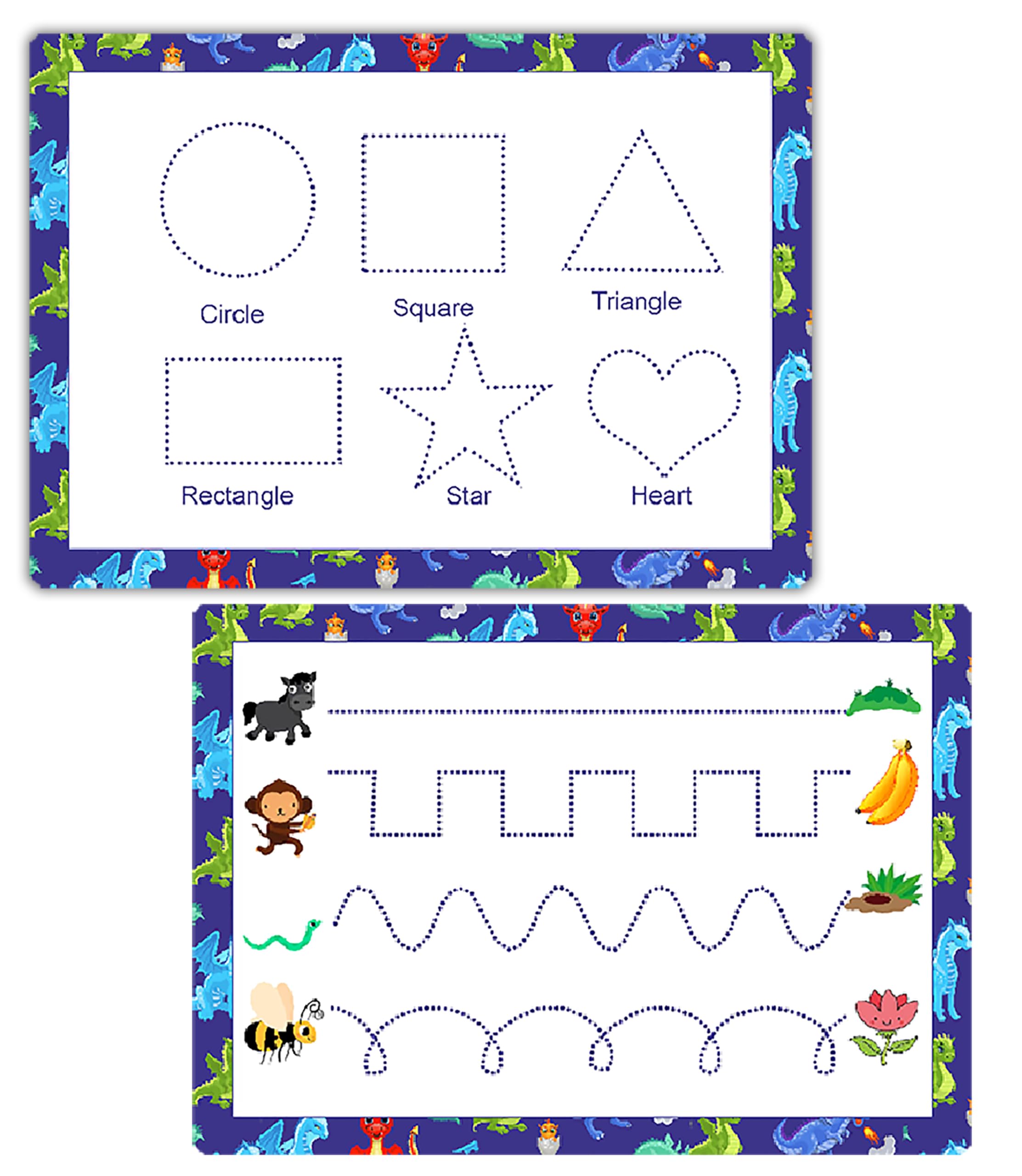 Learn to Draw Shapes and Lines Tracing Board for Toddlers by ZStore