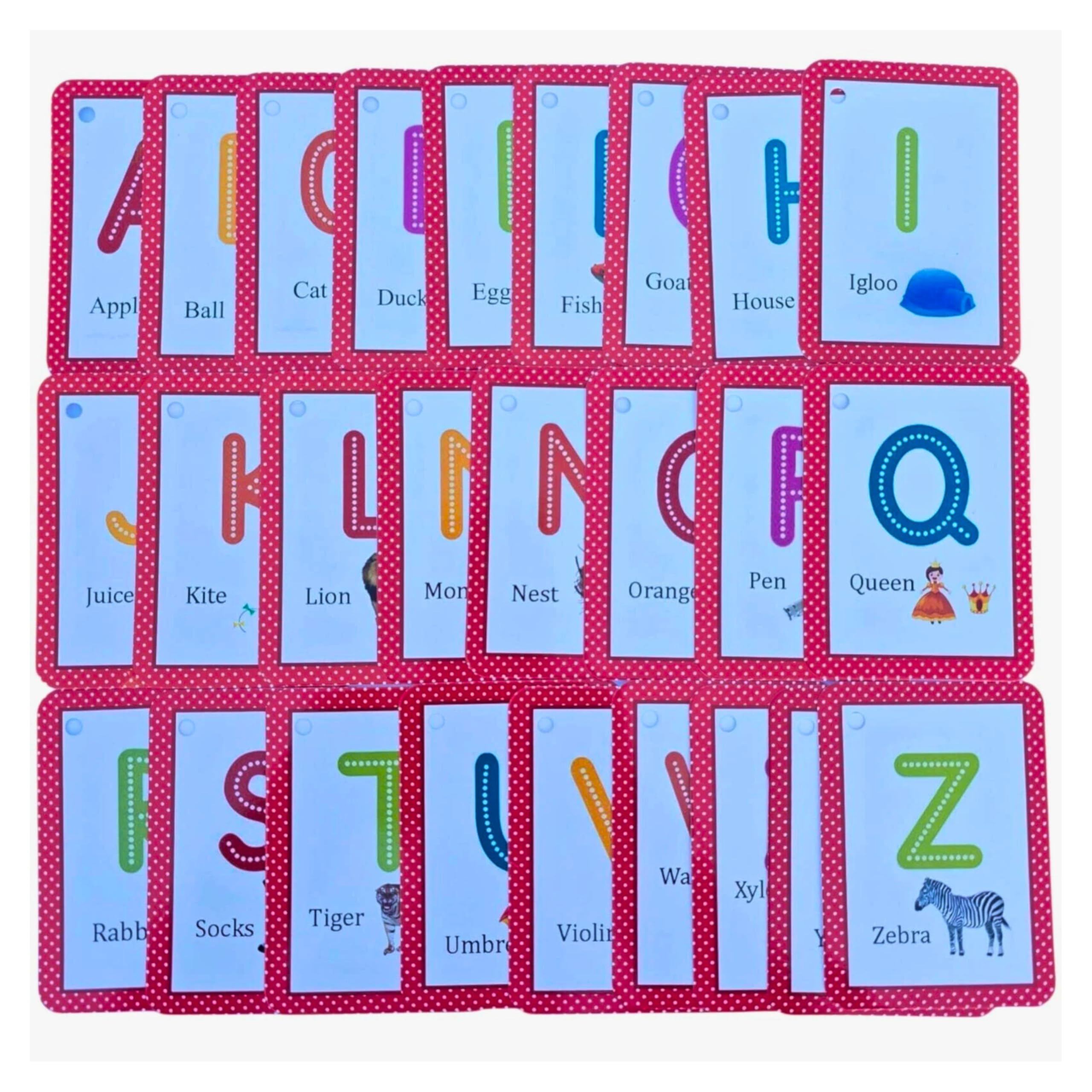Zstore Colors and Shapes Flashcards, 9.5 x 6.8 cm, Educational Cards for Toddlers with Binding Ring, Multi-colour by Zstore