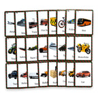 Transport Flash Cards for Toddlers Ages 2–6 | 24 Vehicle Flashcards for Kids | Educational Flashcards with Pictures | Montessori Learning Toy for Early Vocabulary, Speech & Sensory Development by Zstore