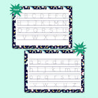 Reusable Alphabet Handwriting Mat | A4 Tracing Worksheet with Pen | Double-Sided Capital & Lowercase Letter Practice Board for Kids | Waterproof & Wipe-Clean Learning Tool by ZStore