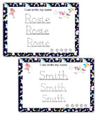 Personalized Name Writing Practice Mat for Kids – Unicorn-Theme by ZStore