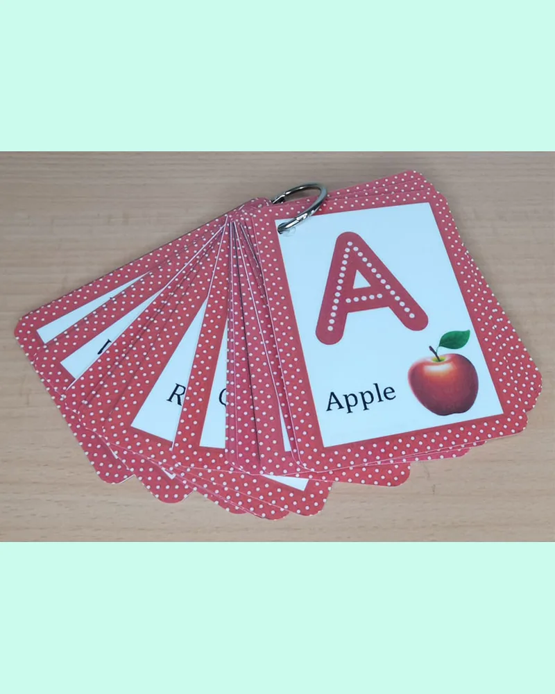 Alphabet Flash Cards A-Z Kids Toddlers Preschool Early Learning Resource Pen UK 