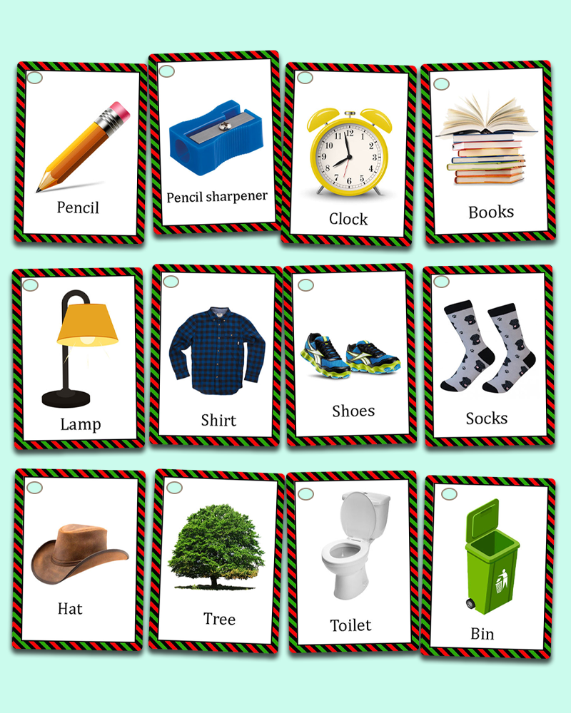 First 100 Words Flashcards with Pictures