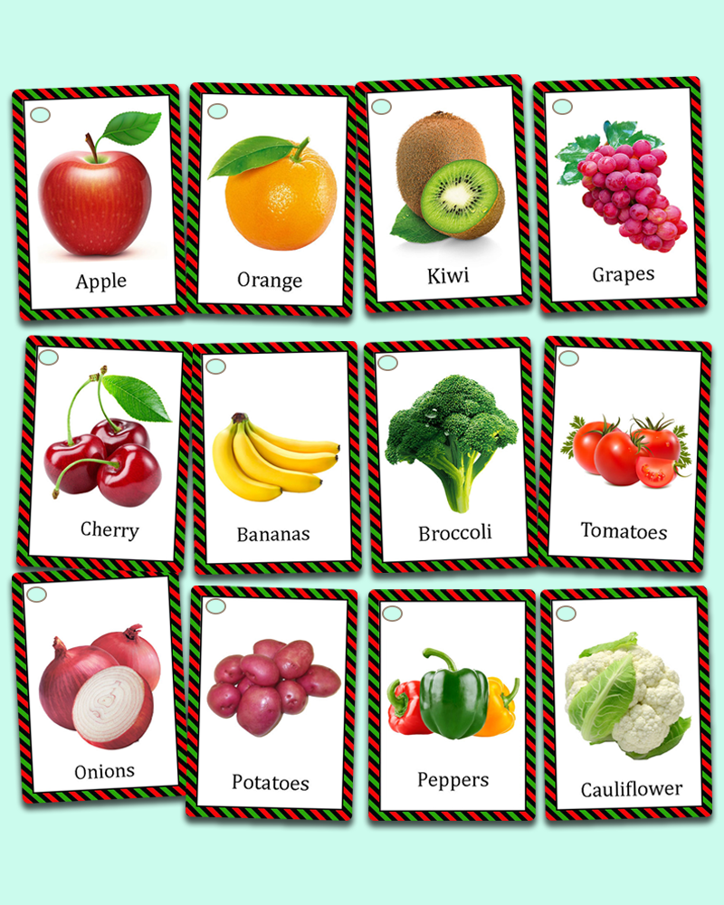 Fruit and Vegetables Flashcards