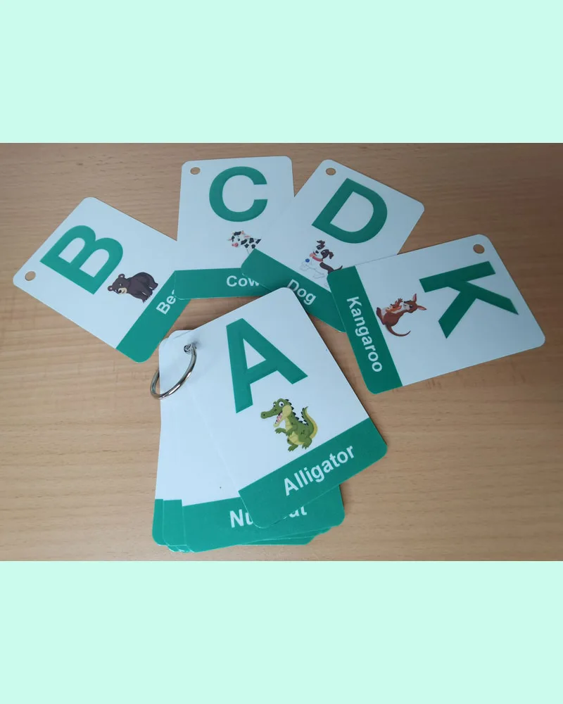 Animals Alphabets Flashcards for Toddlers
