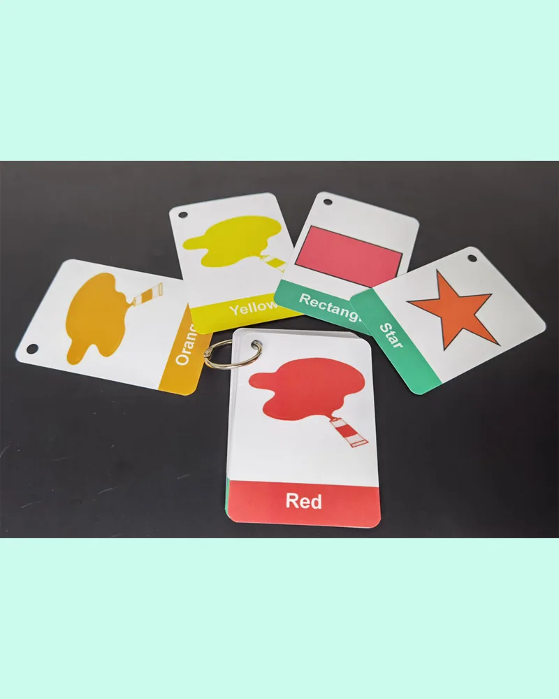 Colors and Shapes Flashcards for Toddlers