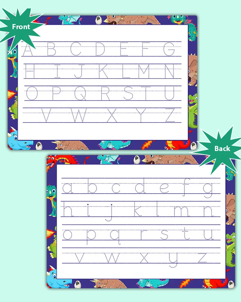 learn to write Alphabet number name Wiggly tracing lines + Shapes Tracing Boards for preschool 12